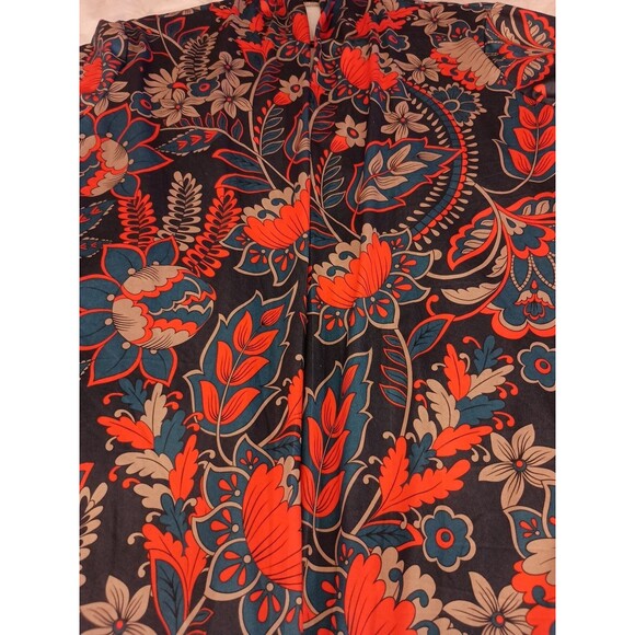 Camisa Open Top Size L Multicolor Floral Pockets - Picture 6 of 9